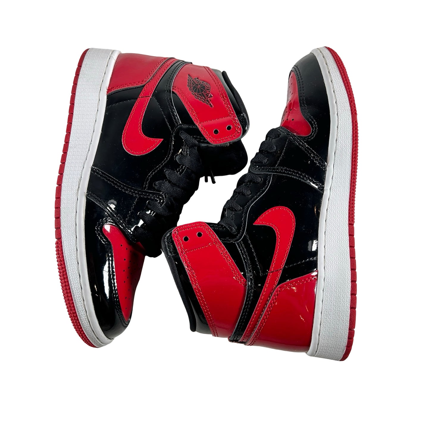 575441 063 Jordan 1 Retro High OG Patent Bred (GS) [USED] - 5 Y (Used3)