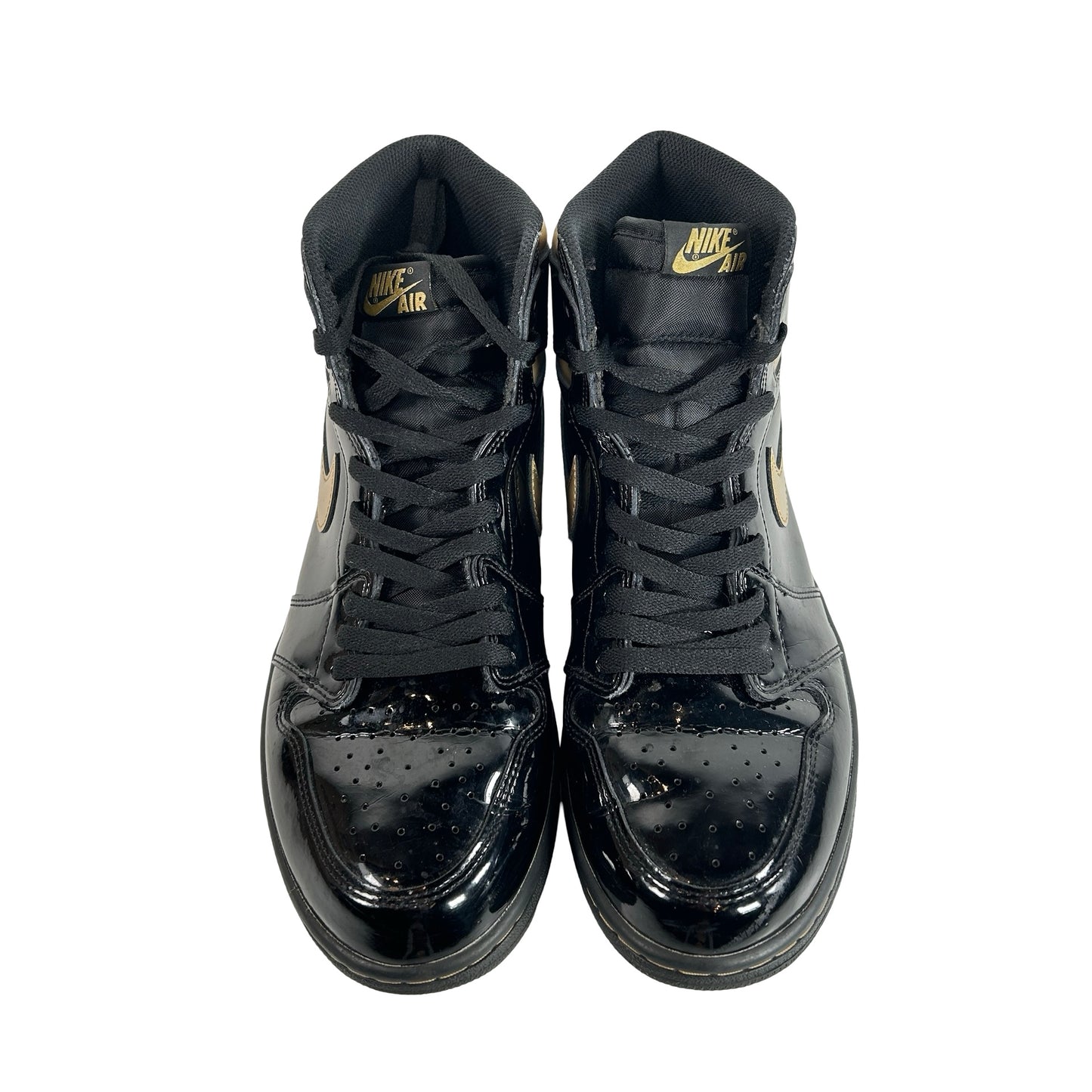 555088 032 Jordan 1 Black/Gold [USED] - 11 M (Used) (No Box)