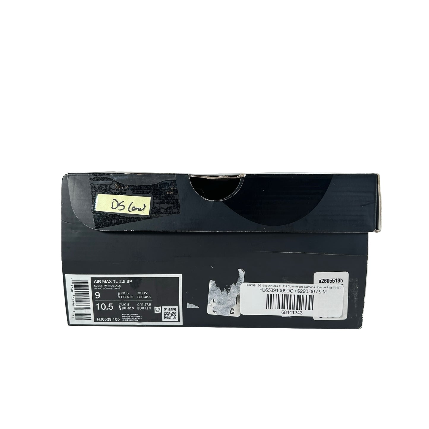HJ6539 100 Nike Air Max TL 2.5 Comme des Garcons Homme Plus White [CONDITIONAL] - 9 M (Stain on back of left heel)