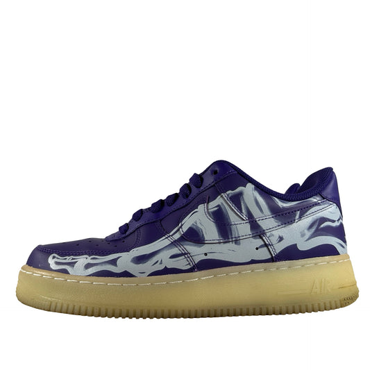 CU8067 500 Nike Air Force 1 Low '07 QS Purple Skeleton Halloween [USED] - 7 M (Used)