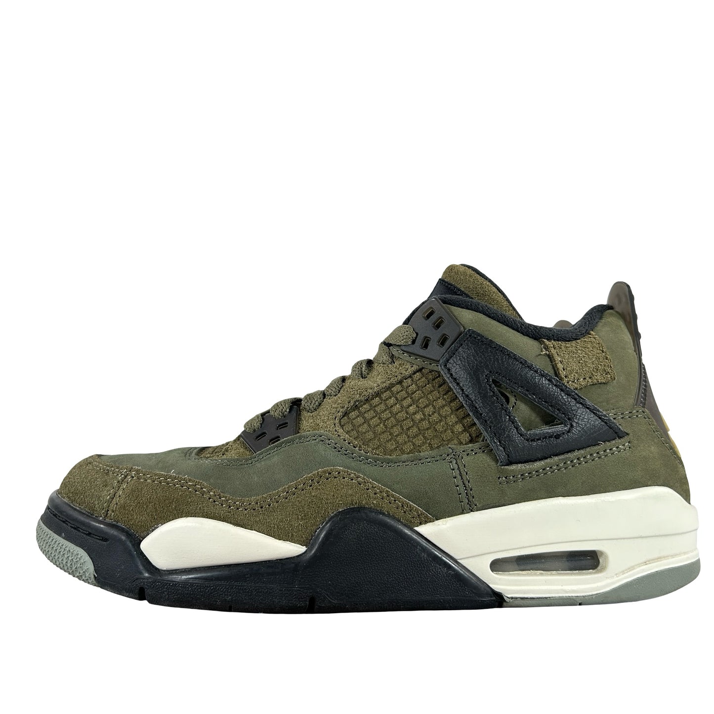 FB9928 200 Jordan 4 Retro SE Craft Medium Olive (GS) [USED] - 7 Y (Used) (No Box)
