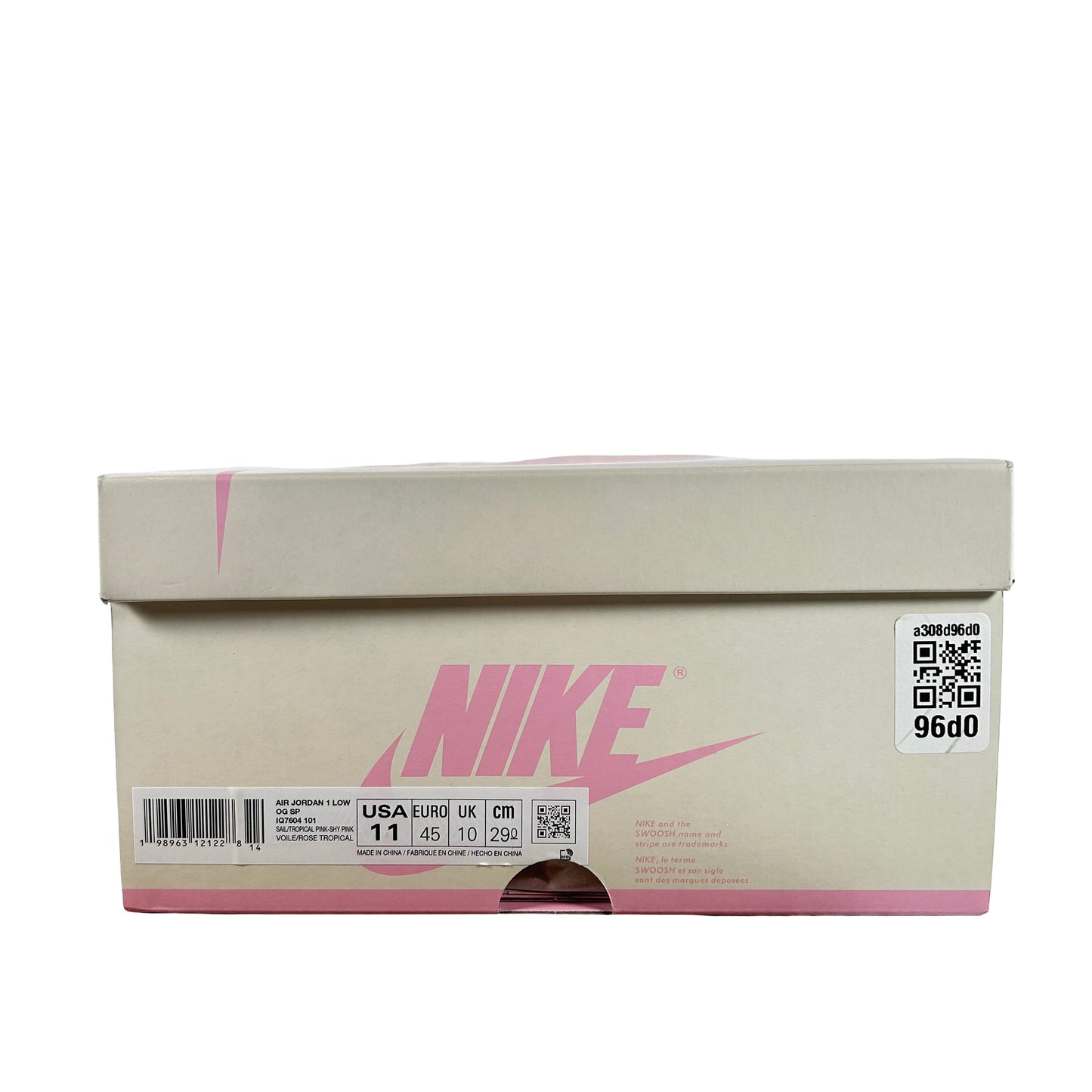 IQ7604 101 Jordan 1 Retro Low OG SP Travis Scott Sail Tropical Pink [USED] - 11 M (Used2)