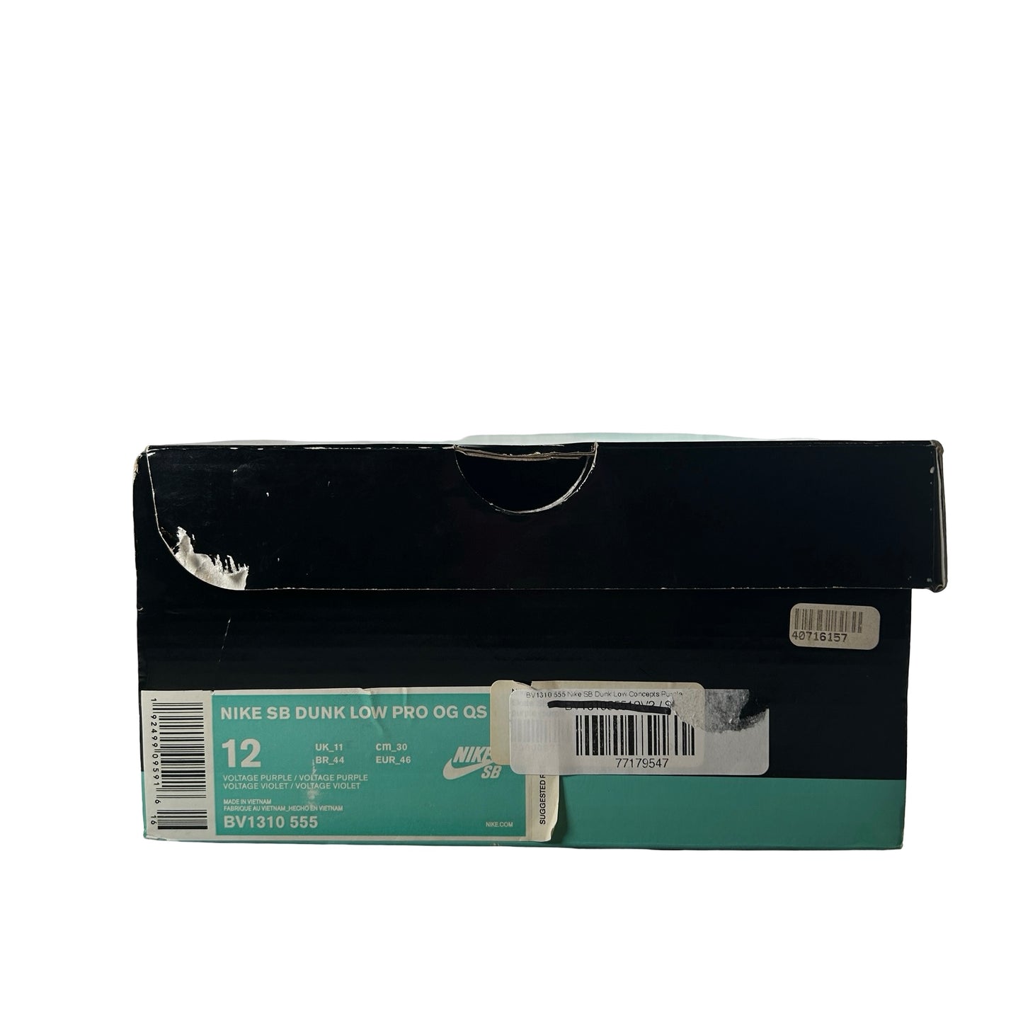 BV1310 555 Nike SB Dunk Low Concepts Purple Lobster [USED] - 12 (Used)