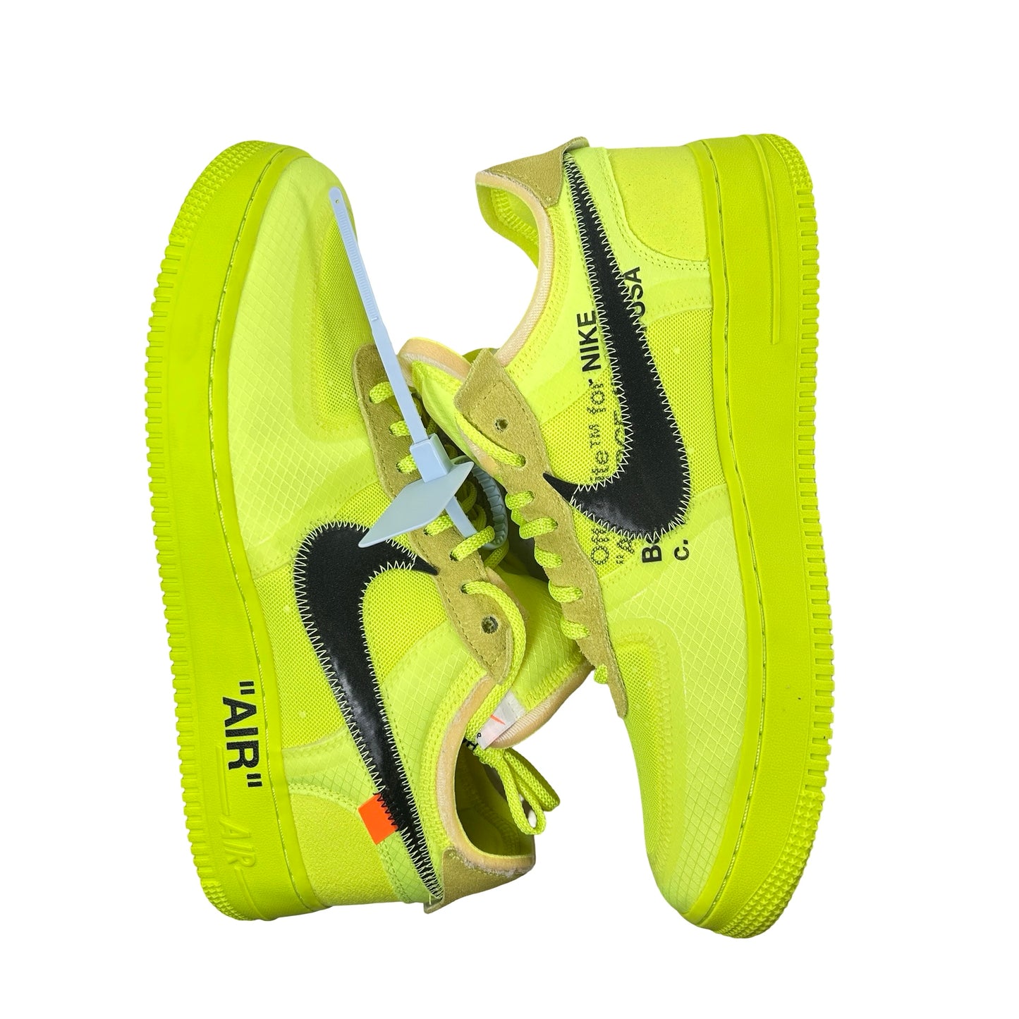 AO4606 700 Nike Air Force 1 Low Off-White Volt [USED] - 10.5 M (VNDS) (Replace Box)