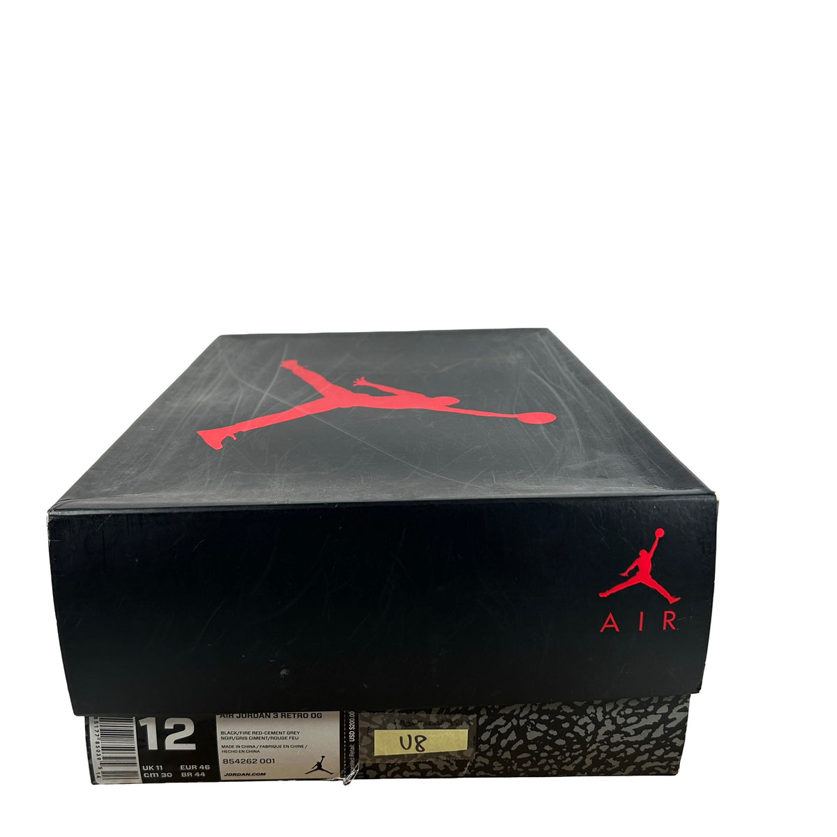 854262 001 Jordan 3 Black Cement 2018 [USED] - 12 M (Used8)