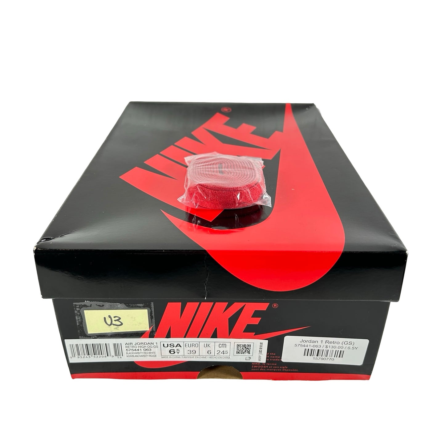 575441 063 Jordan 1 Retro High OG Patent Bred (GS) [USED] - 6.5 Y (Used3)