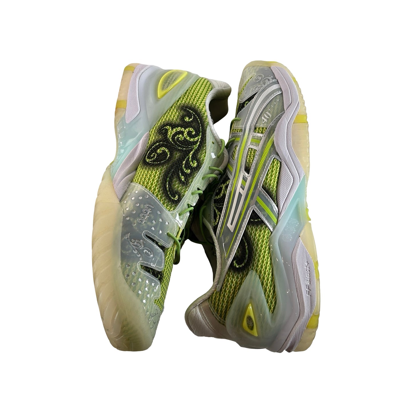 1203B186 300 ASICS Gel-Resolution 5 Little Tokyo Table Tennis Parrot Green [USED] - 9.5 M (Used)