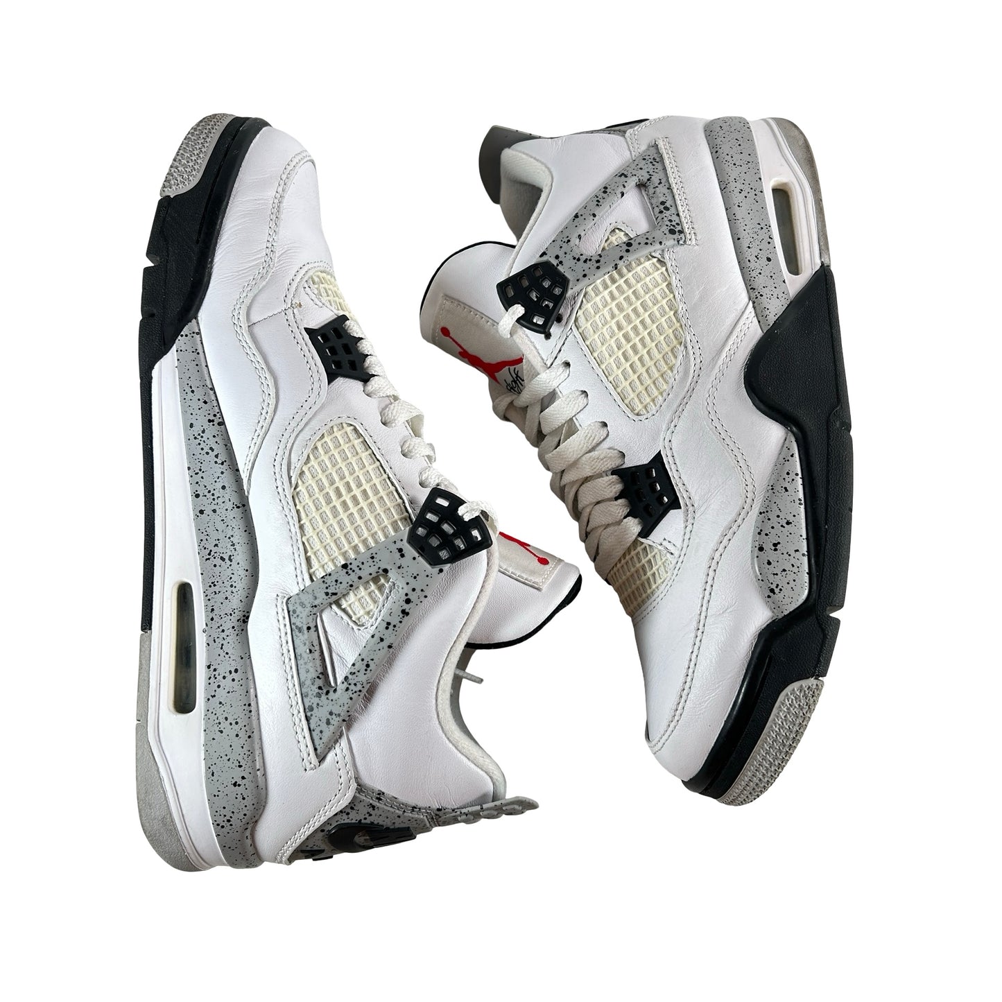 840606 192 Jordan 4 White Cement [USED] - 9 M (Used) (No Box2)
