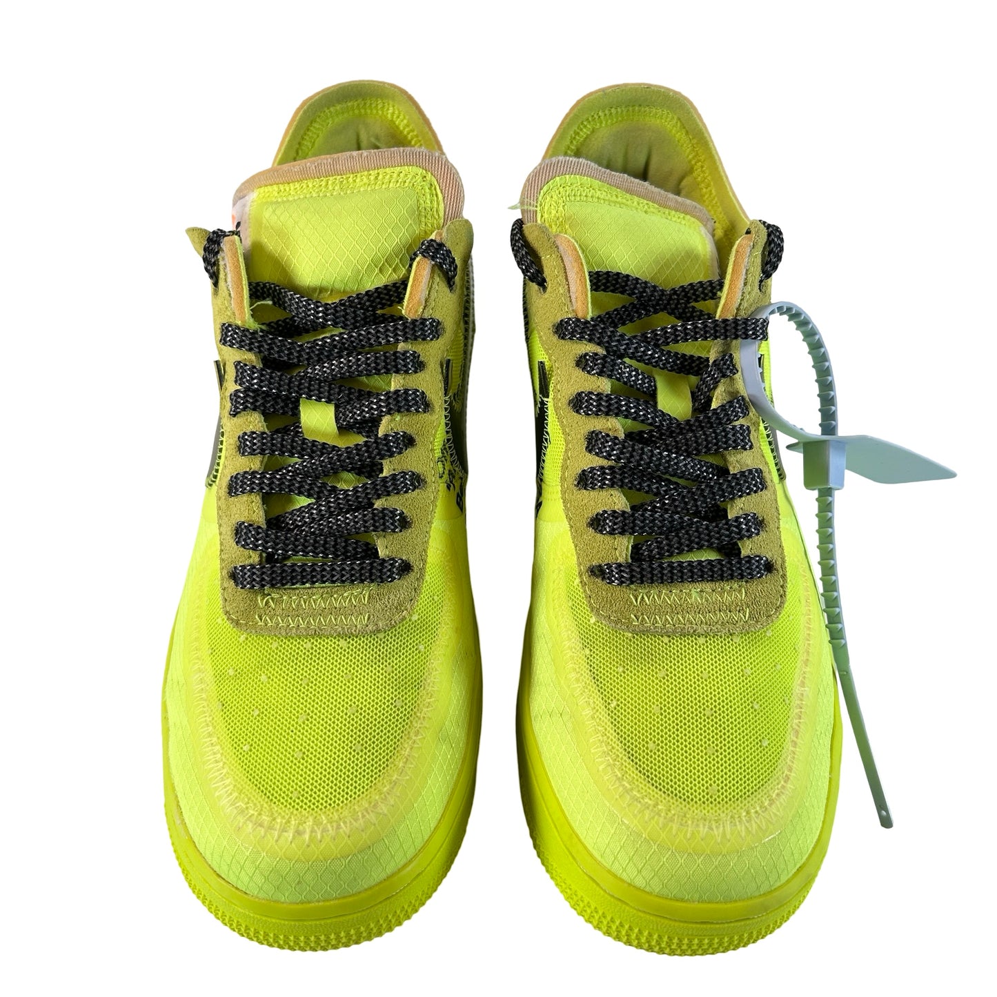 AO4606 700 Nike Air Force 1 Low Off-White Volt [USED] - 7 M (Used)