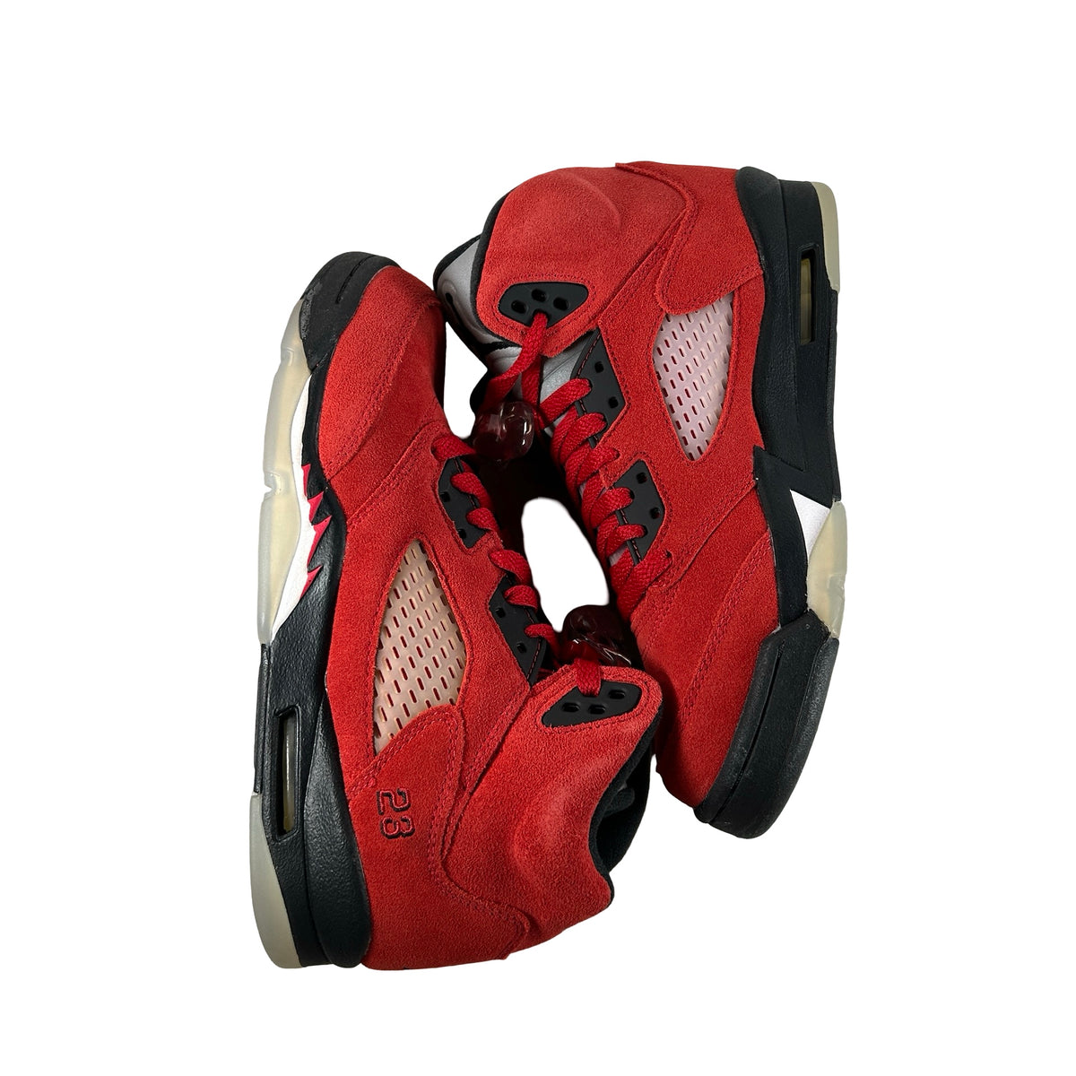 440888 600 Jordan 5 Retro Raging Bull Red (2021) (GS) [USED] - 6.5 Y (Used))