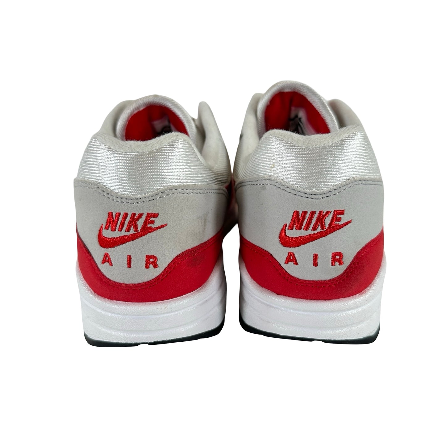 908375 103 Nike Air Max 1 Anniversary Red (2017/2018 Restock Pair) [USED] - 8.5 M (Used) Replace Box)