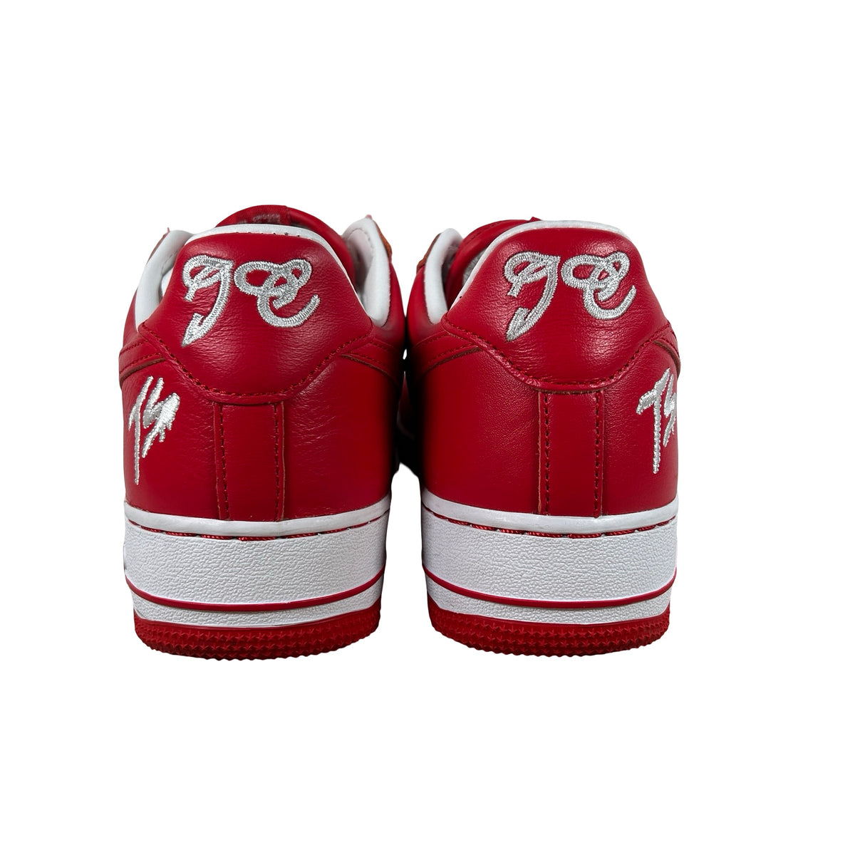 II4391 100 Nike Air Force 1 Low QS Terror Squad White University Red [USED] - 7 M (Used)