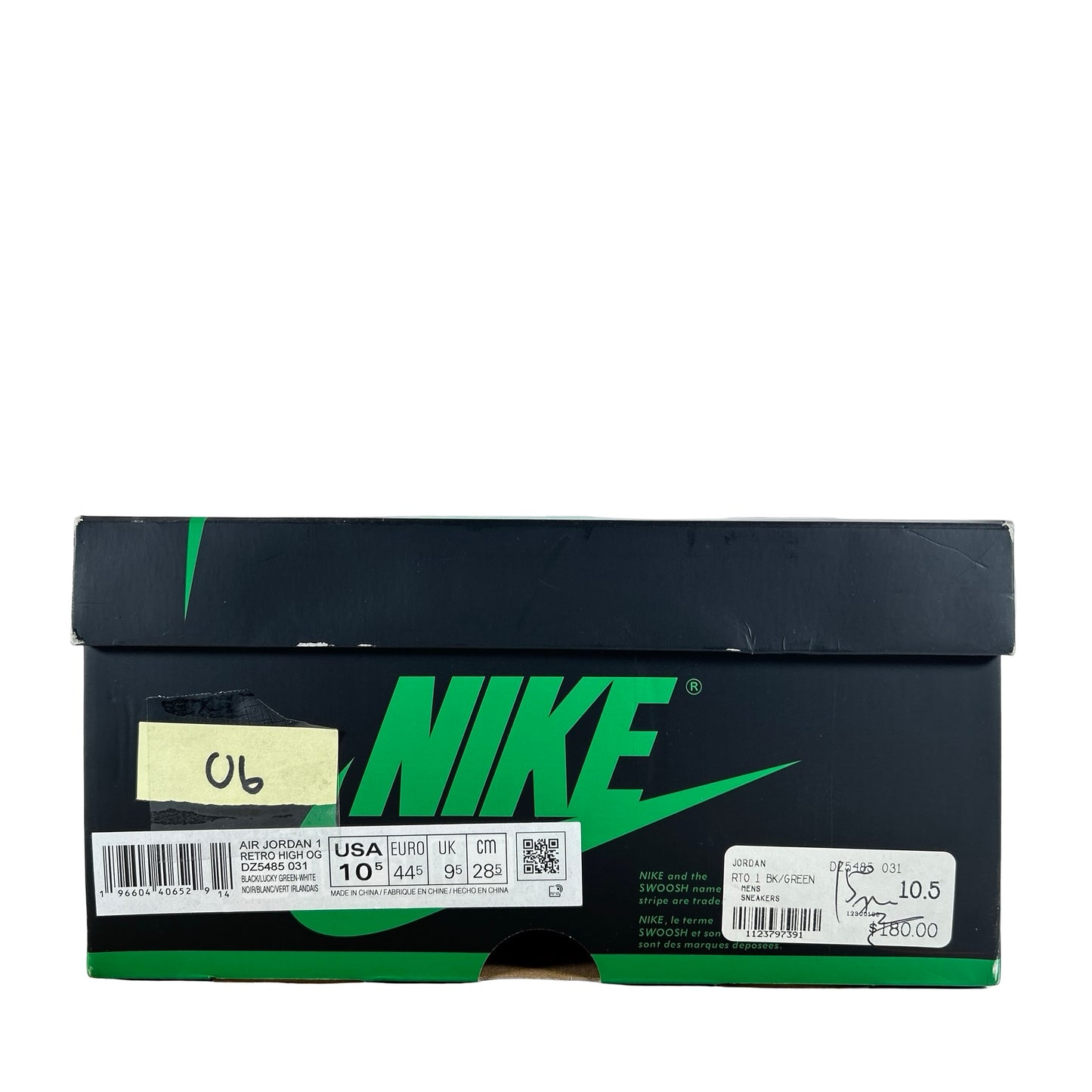 DZ5485 031 Jordan 1 Retro High OG Lucky Green [USED] - 10.5 M (Used6)