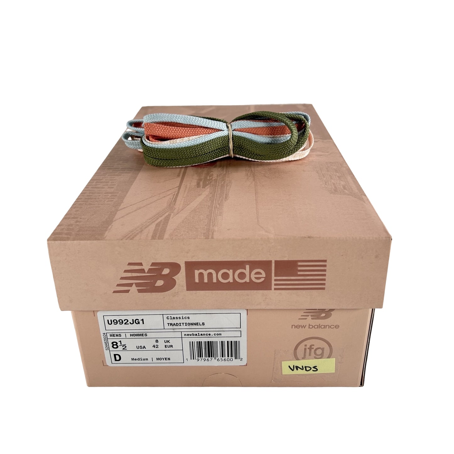 U992JG1 New Balance 992 MiUSA Joe Freshgoods Aged Well [USED] - 8.5 M (VNDS)