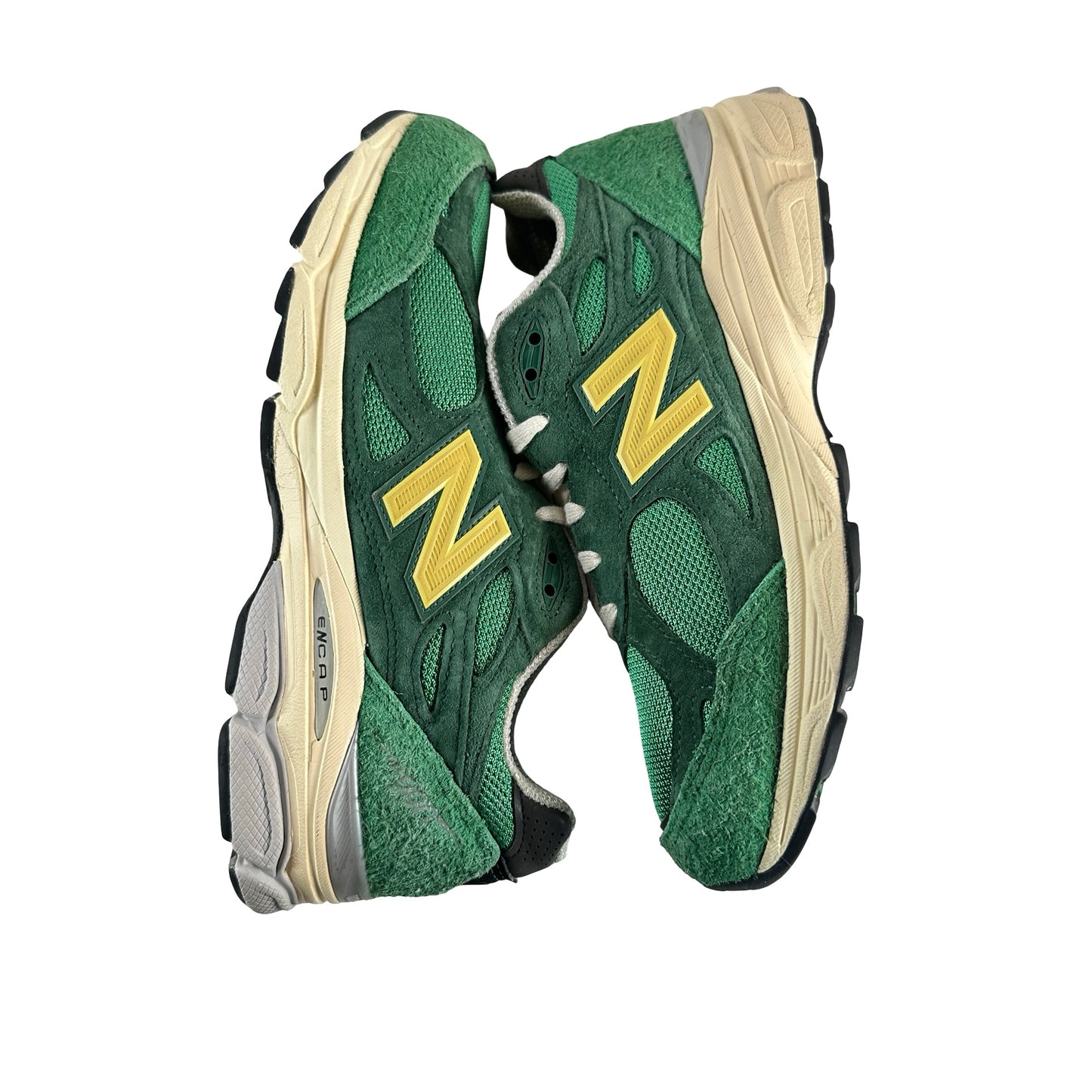 M990GG3 New Balance 990v3 MiUSA Varsity Green Gold [USED] - 7 M (Used)