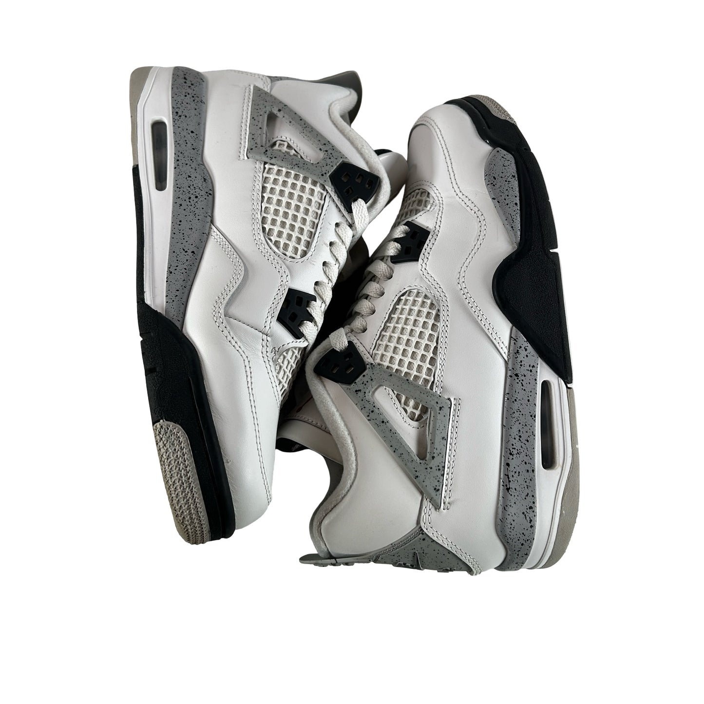 IB4171 100 Jordan 4 Retro White Cement (2025) (GS) [USED] - 7 Y (Used7)