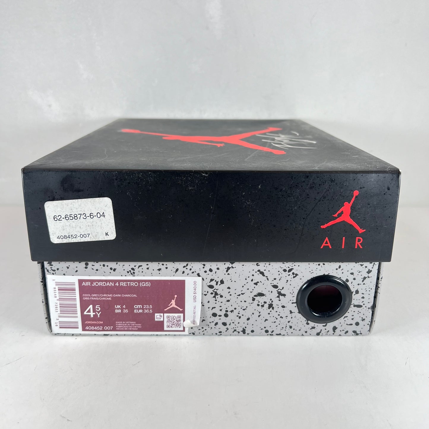 408452 007 Jordan 4 Retro Gris frío (2019) (GS)