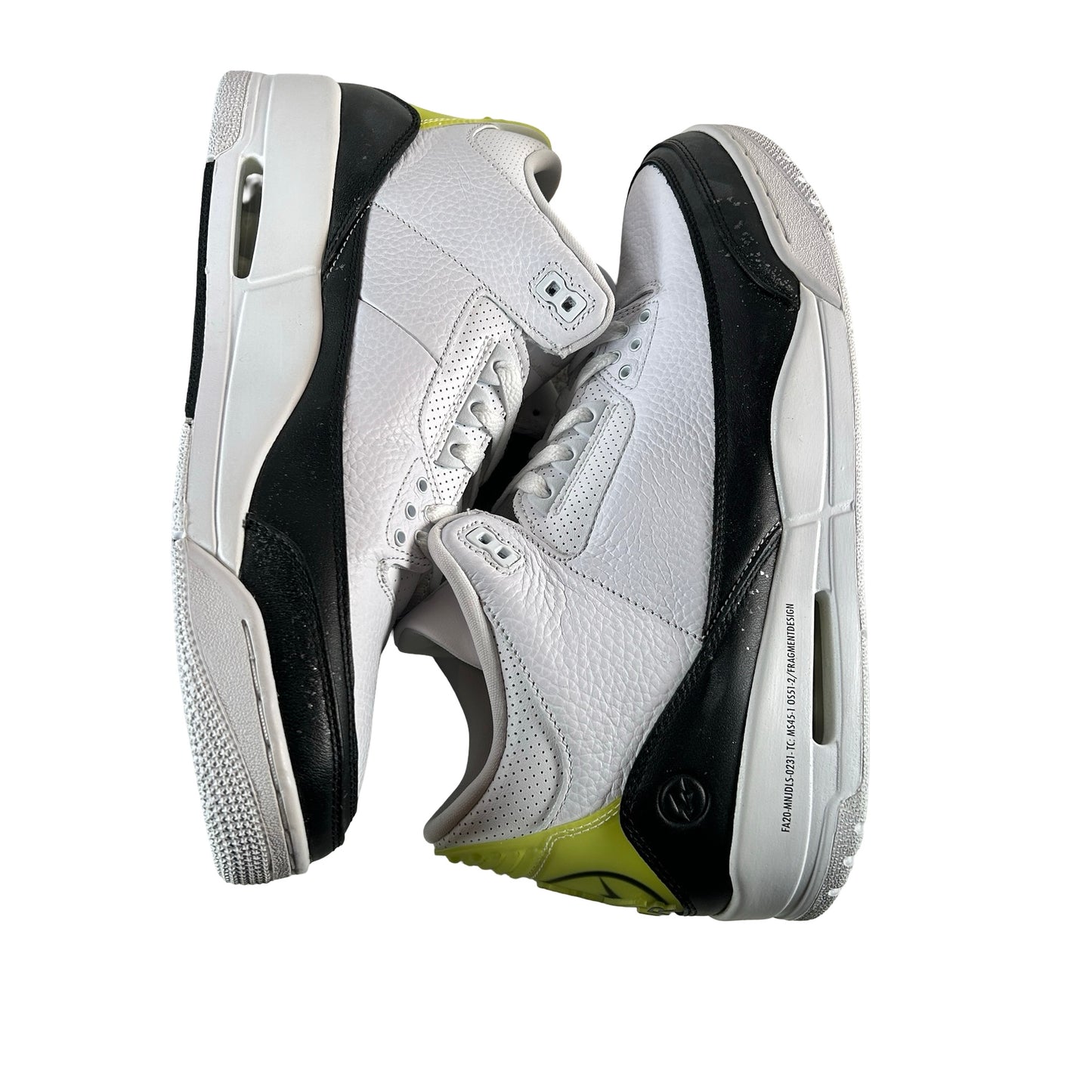 DA3595 100 Jordan 3 Retro Fragment - 12 M (Yellowing Tab)