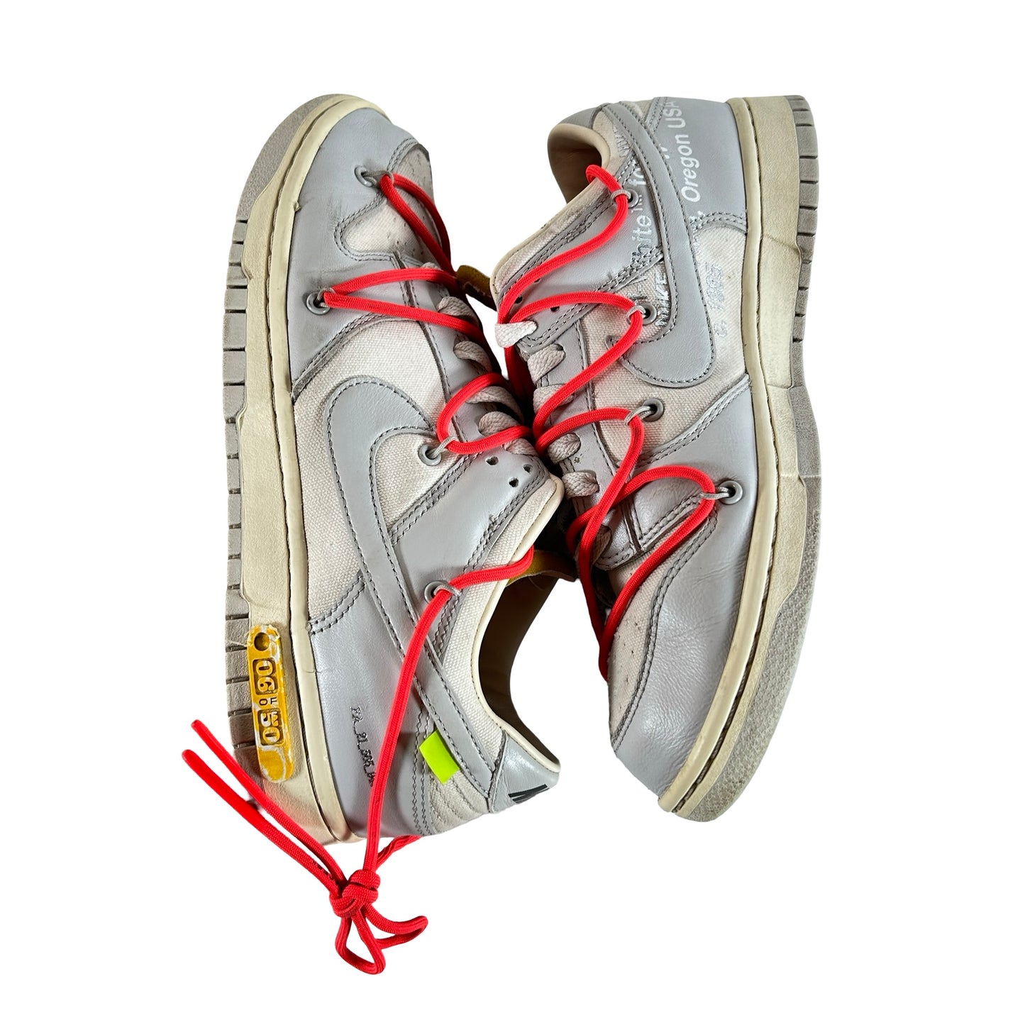 DM1602 110 Nike Dunk Low Off-White Lot 6 [USED] - 9 M (Used) (No Box)