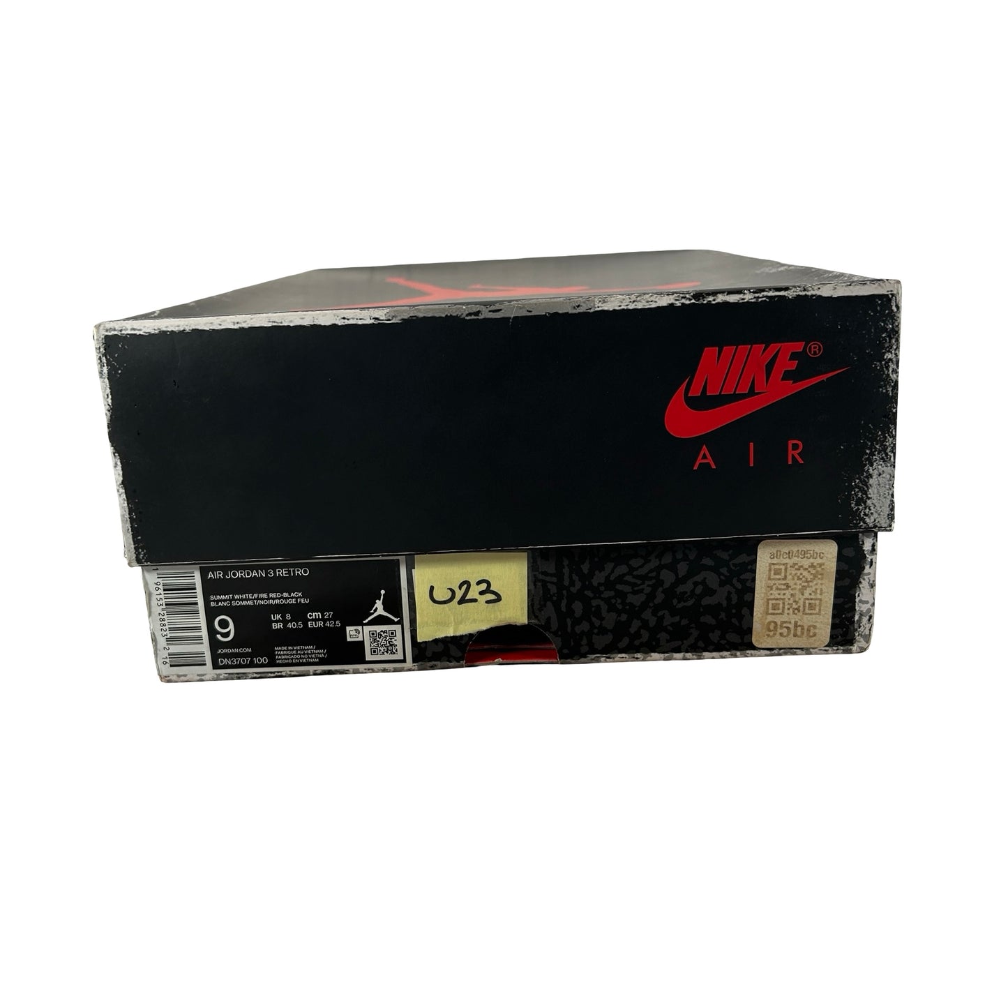 DN3707 100 Jordan 3 Retro White Cement Reimagined [USED] - 9 M (Used23)