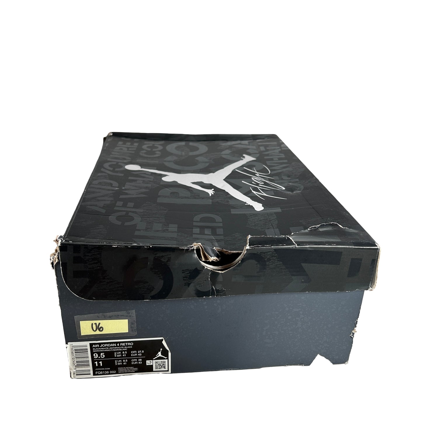 FQ8138 002 Jordan 4 Retro Fear (2024) [USED] - 9.5 M (Used6)