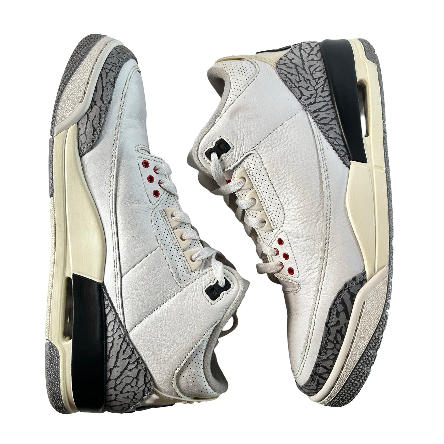 DN3707 100 Jordan 3 Retro White Cement Reimagined [USED] - 9.5 M (Used8)