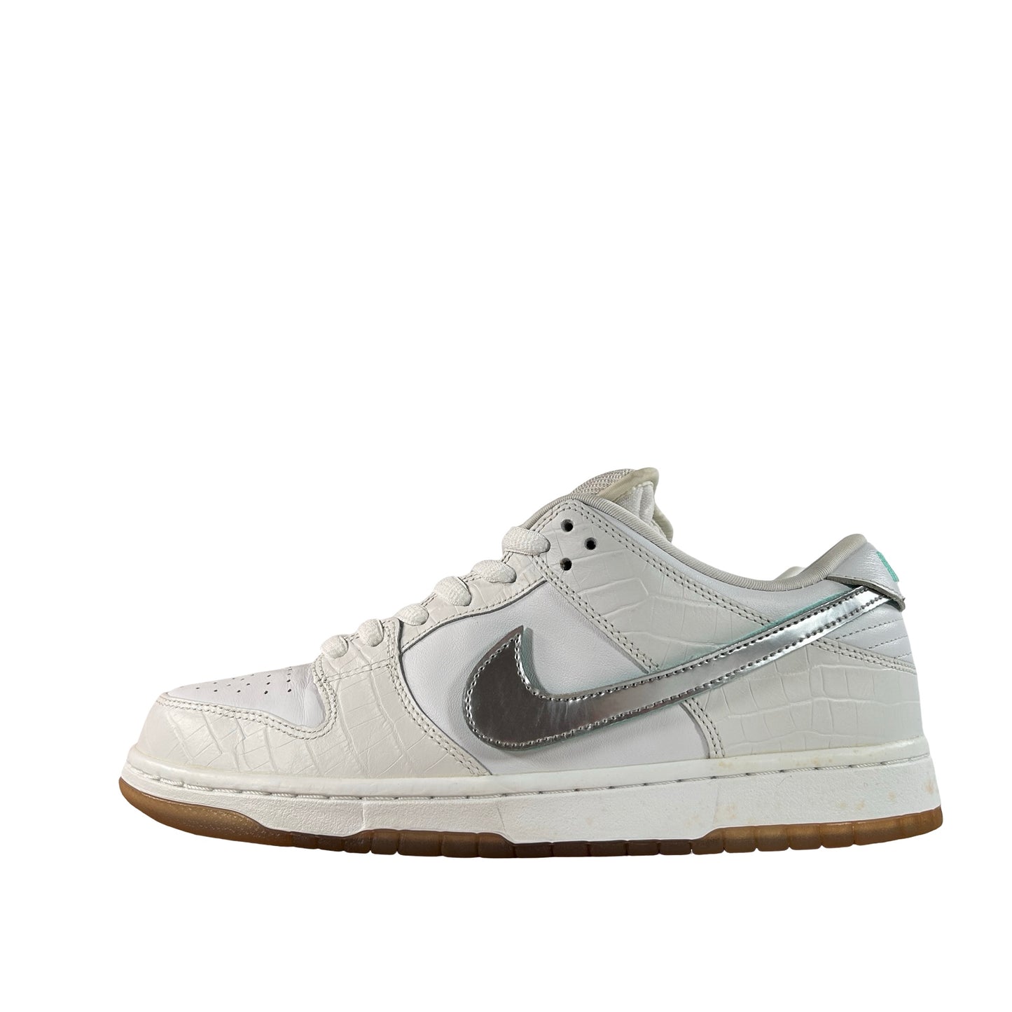 BV1310 100 Nike SB Dunk Low Diamond Supply Co. White Diamond [USED] - 10 M (Used)