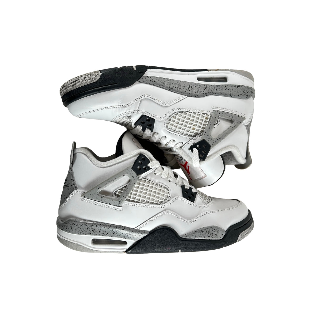 IB4171 100 Jordan 4 Retro White Cement (2025) (GS) [USED] - 7 Y (Used11)