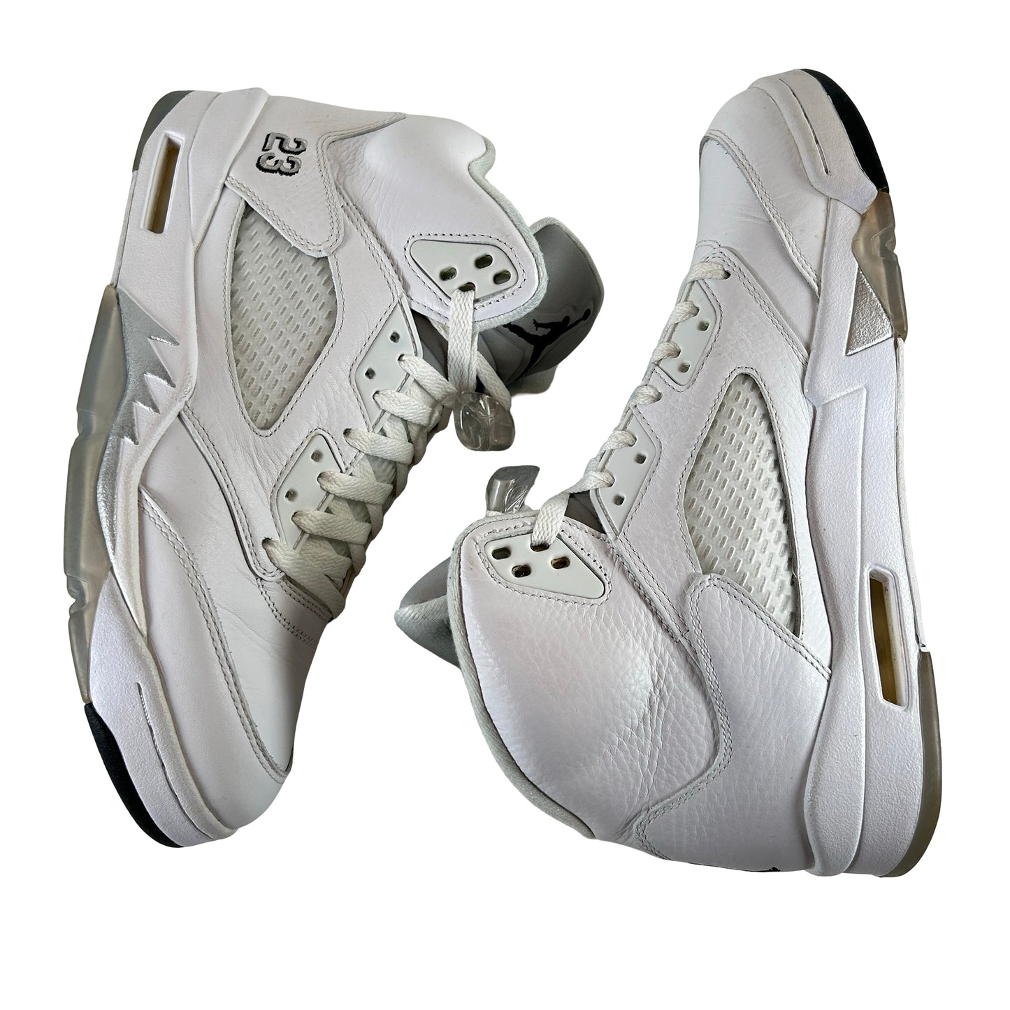 136027 130 Jordan 5 Retro Metallic White (2015) [USED] - 10 M (Used2)