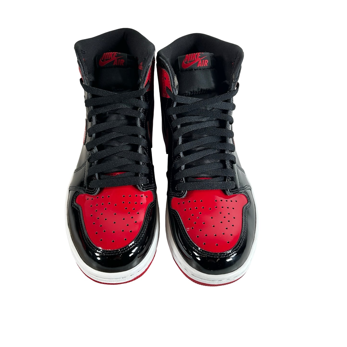 555088 063 Jordan 1 Retro High OG Patent Bred [USED] - 9.5 M (Used7)