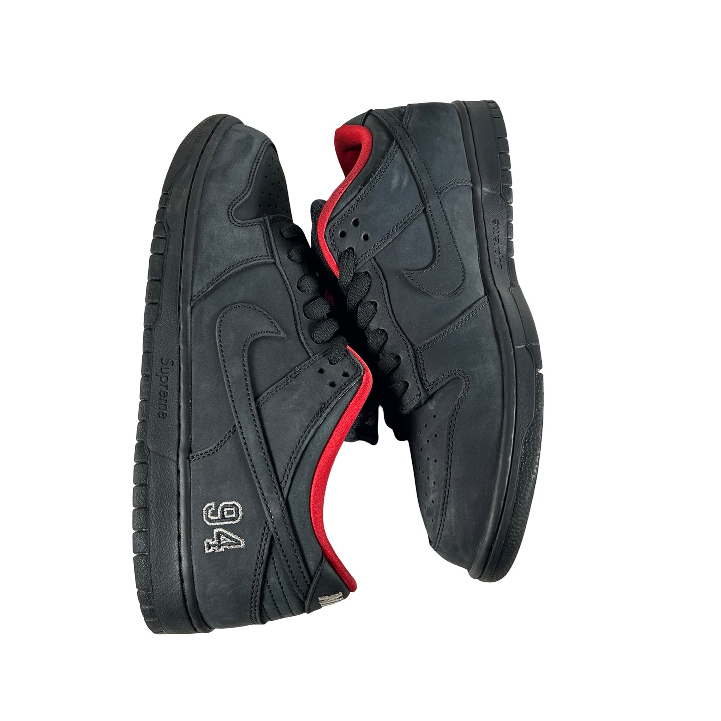 HQ8487 001 Nike SB Dunk Low Supreme 94 Black [USED] - 11 M (Used)