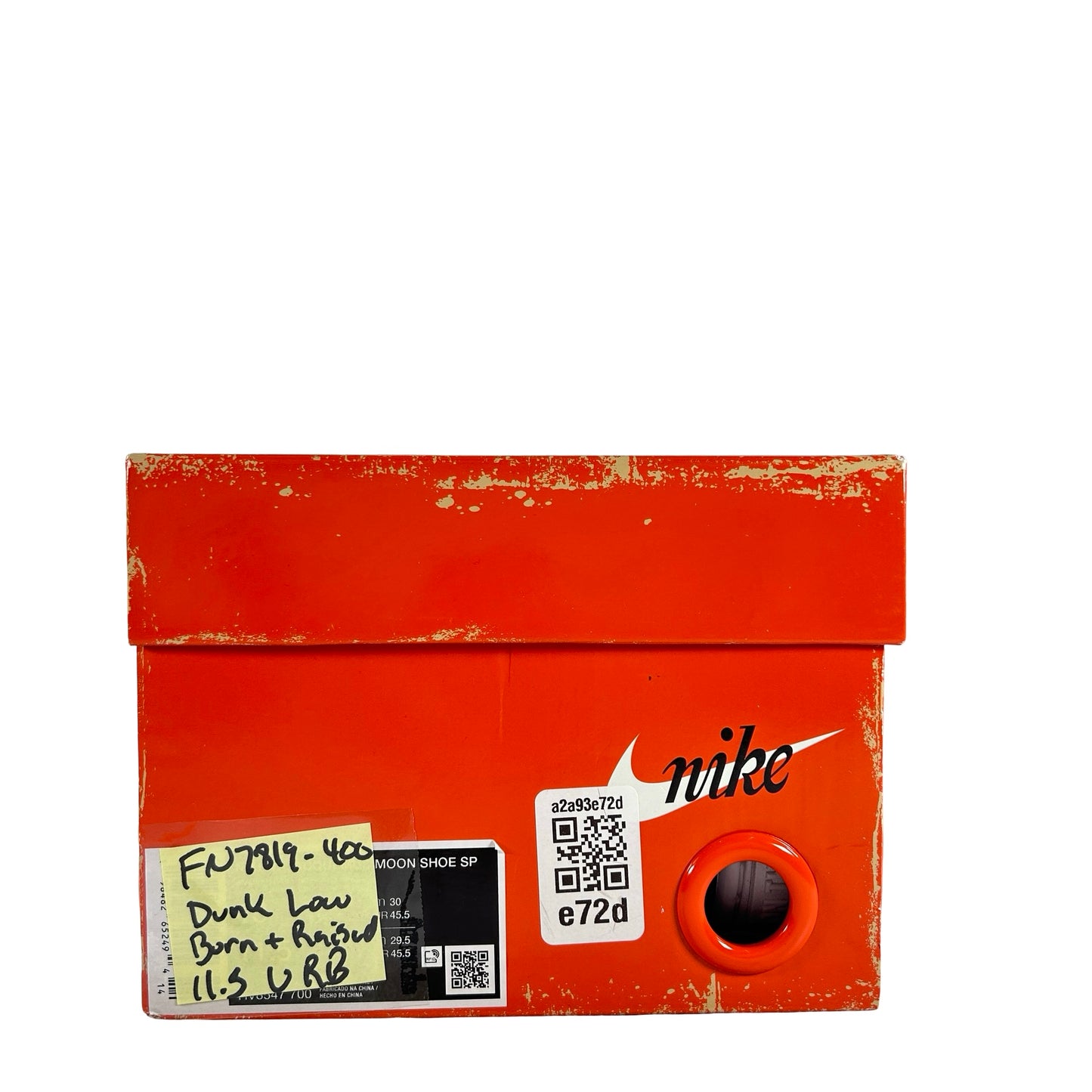 FN7819 400 Nike SB Dunk Low Born X Raised One Block At A Time [USED] - 11.5 M (Used) (Replace Box)