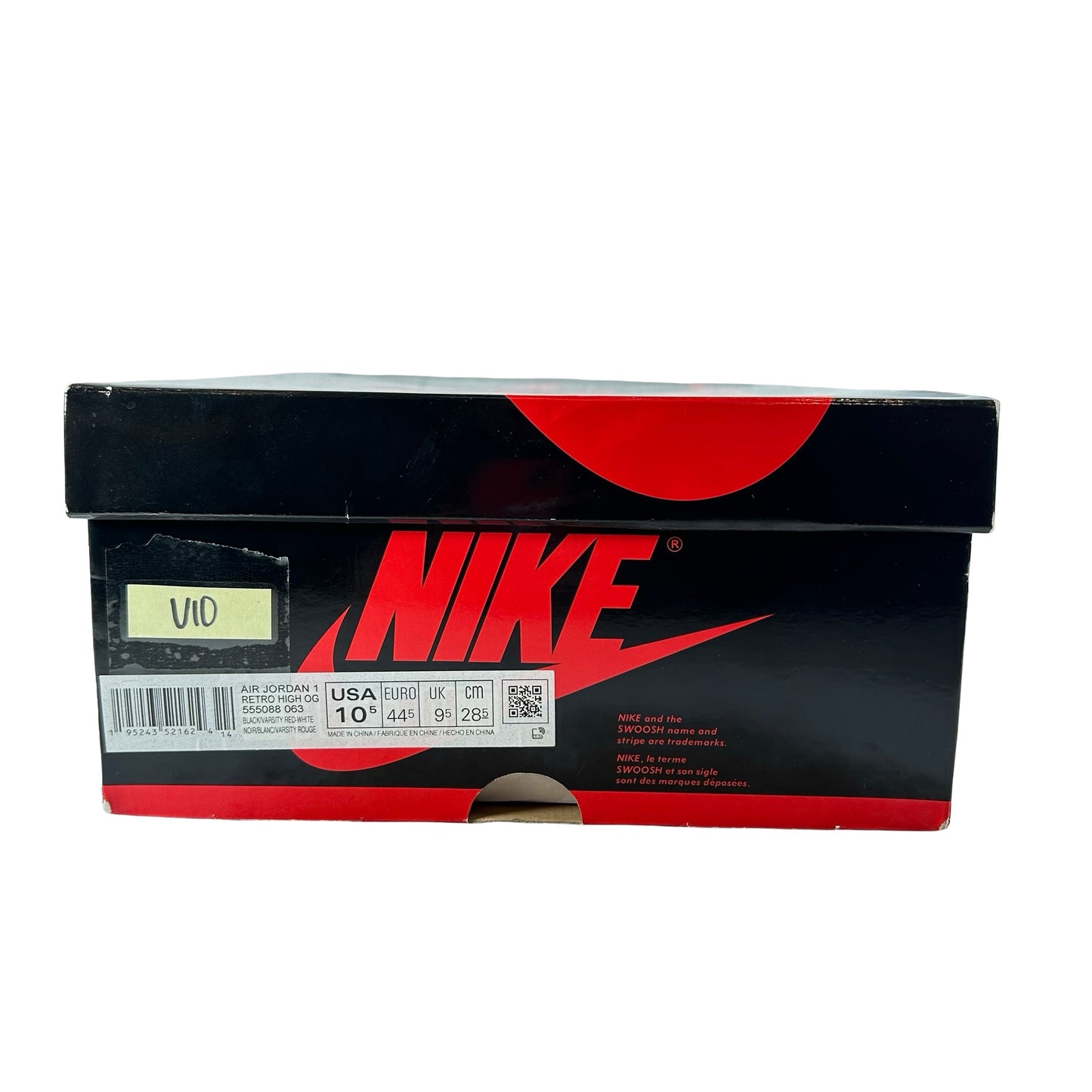 555088 063 Jordan 1 Retro High OG Patent Bred [USED] - 10.5 M (Used10)