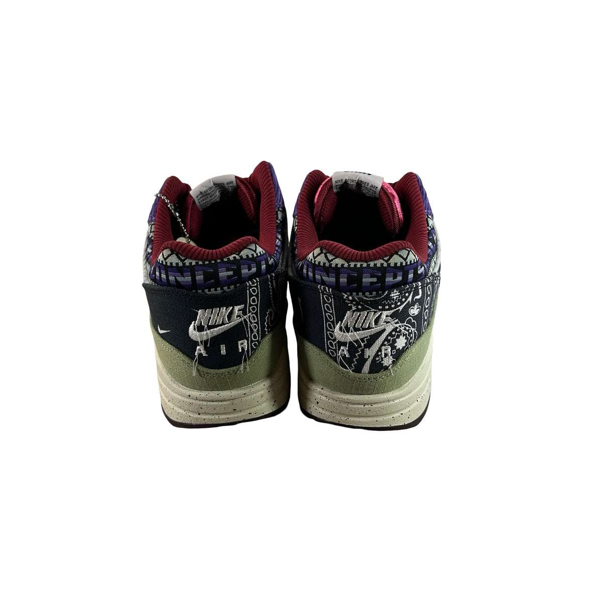 DN1803 300 Nike Air Max 1 Concepts Denim Olive Canvas [USED] - 11.5 M (Used)