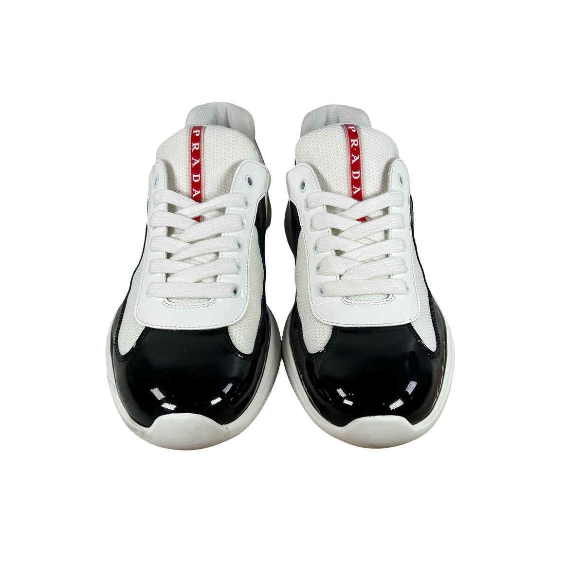 4E3400 3LGP F0967 Prada America's Cup White Black [USED] - PRADA 9.5 / US 10.5