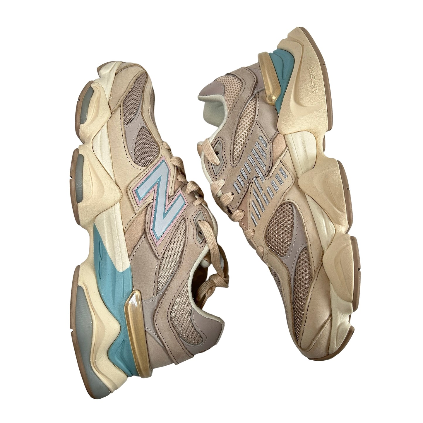 U9060WCG New Balance 9060 Ivory Cream Pink Sand [USED] - 8 M (Used) (No Box)