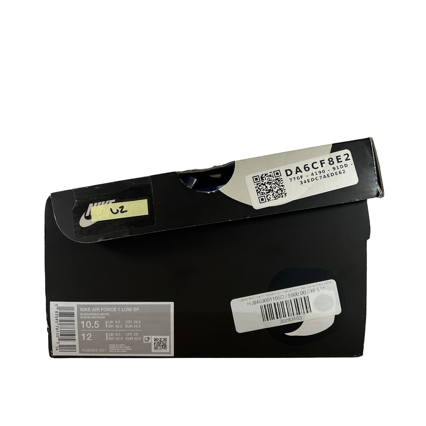 HJ8463 001 Nike Air Force 1 Low Cactus Plant Flea Market Black (2024) [USED] - 10.5 M (Used2)