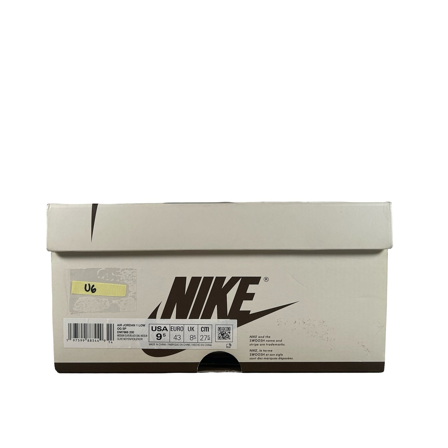 DM7866 200 Jordan 1 Retro Low OG SP Travis Scott Medium Olive [USED] - 9.5 M (Used6)