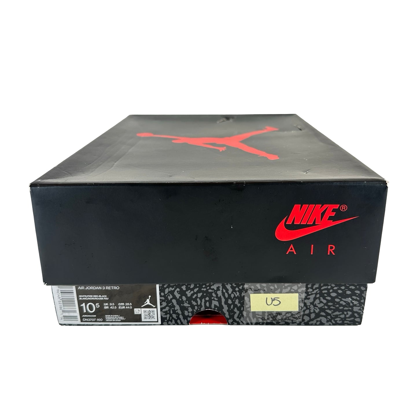 DN3707 160 Jordan 3 Retro Fire Red (2022) [USED] - 10.5 M (Used5)