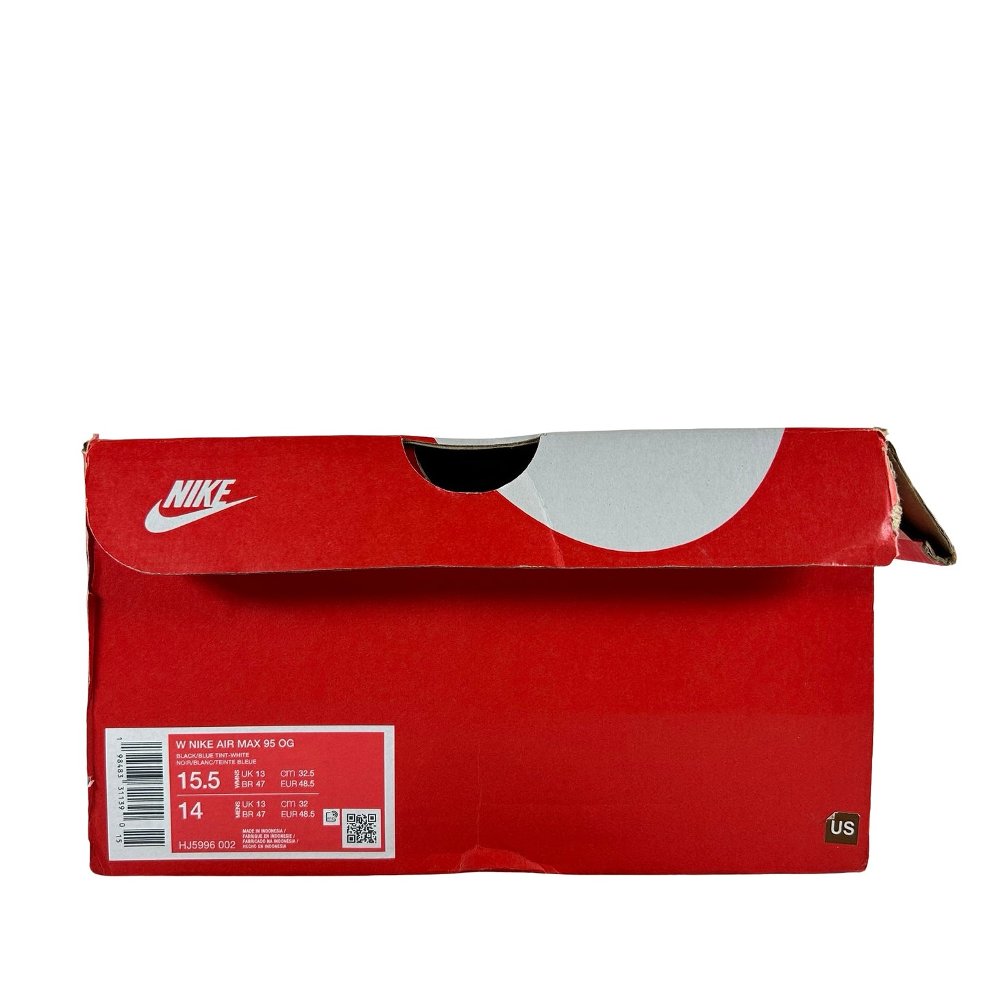 HJ5996 002 Nike Air Max 95 OG Big Bubble Blue Tint (Women's) [USED] - 15.5 W (Used)