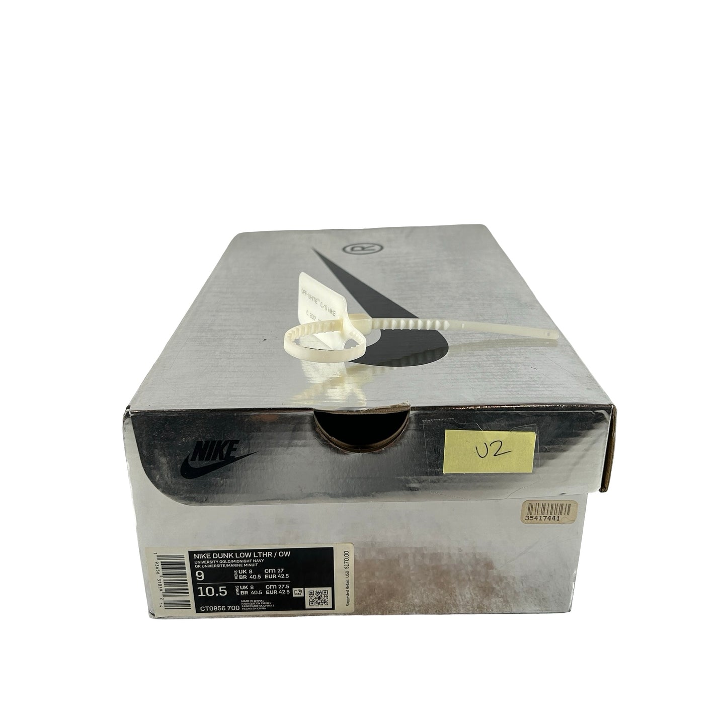 CT0856 700 Dunk Low Off-White University Gold [USED] - 9 M (Used2)