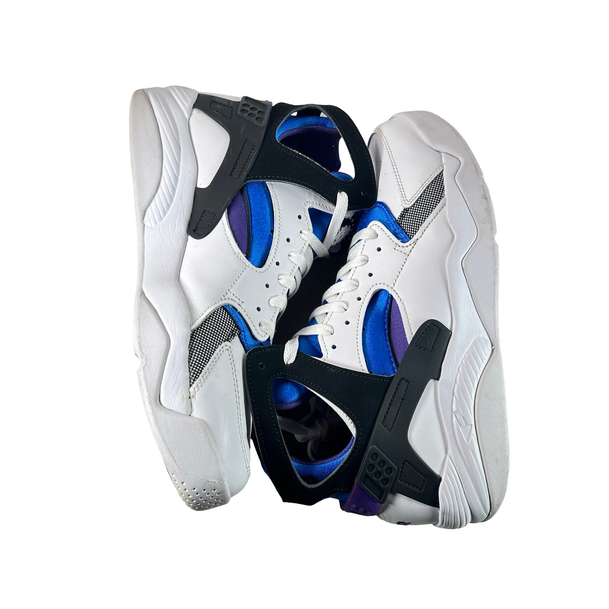 FD0183 101 Nike Air Flight Huarache OG White Varsity Purple (2023) [USED] - 9.5 M (Used)