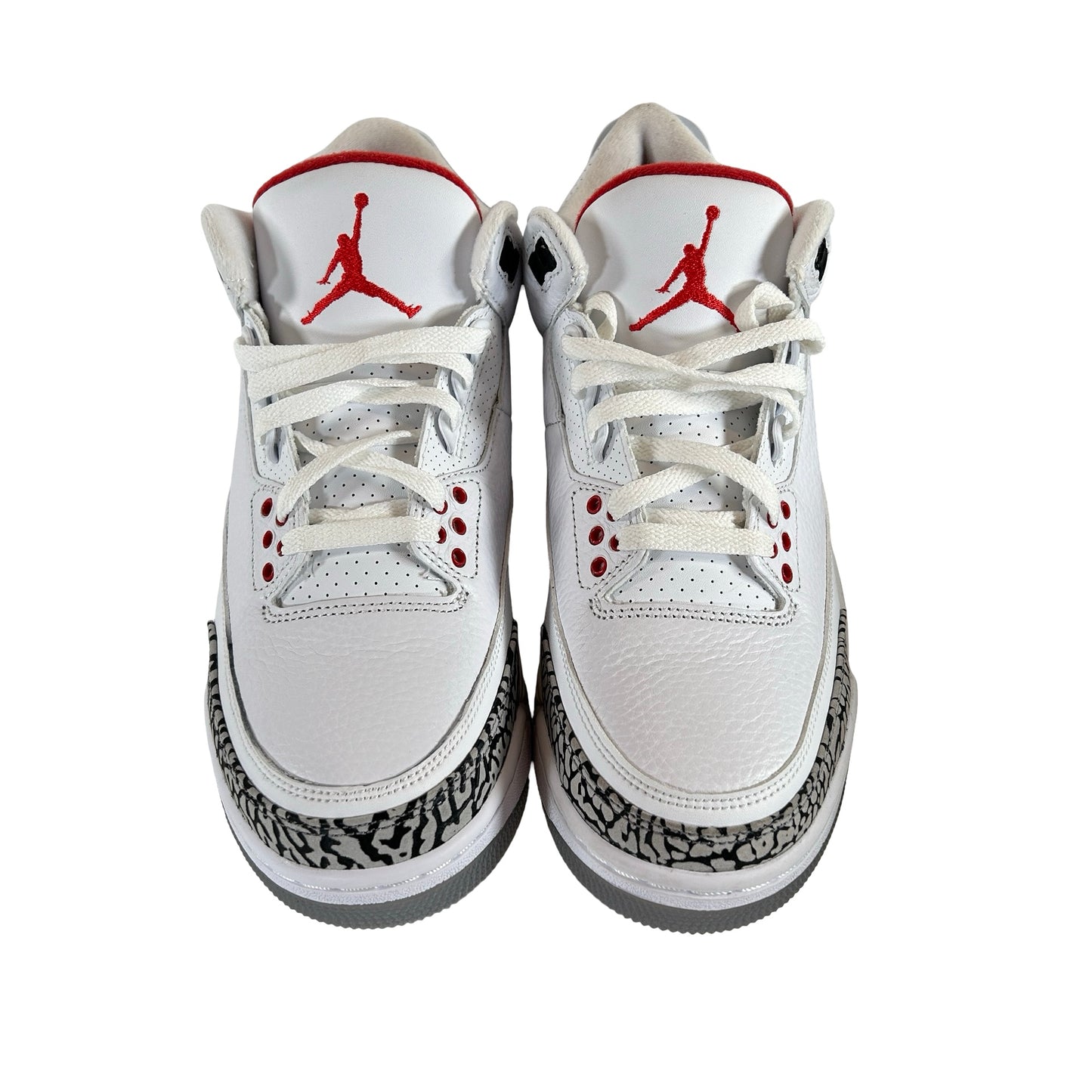 923096 101 Jordan 3 Retro Free Throw Line White Cement [CONDITIONAL] - 8.5 M (Yellowing Soles)