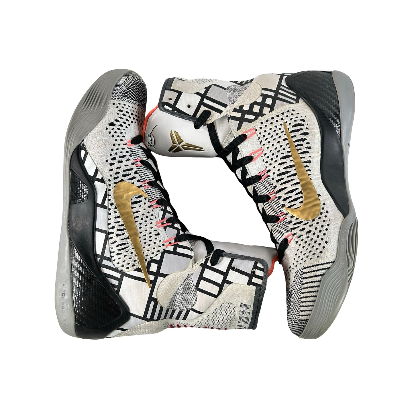 630847 100 Nike Kobe 9 Elite Gold Fundamentals [USED] - 8.5 M (Used)