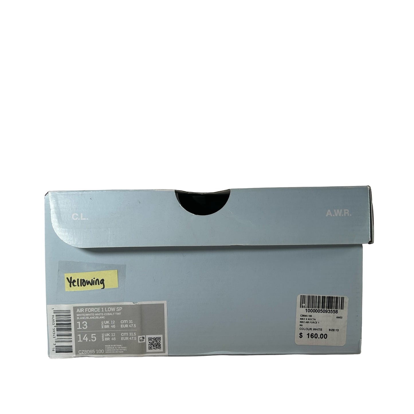 CZ8065 100 Nike AF1 Low Drake NOCTA Certified Lover Boy - 13 M (Yellowing)