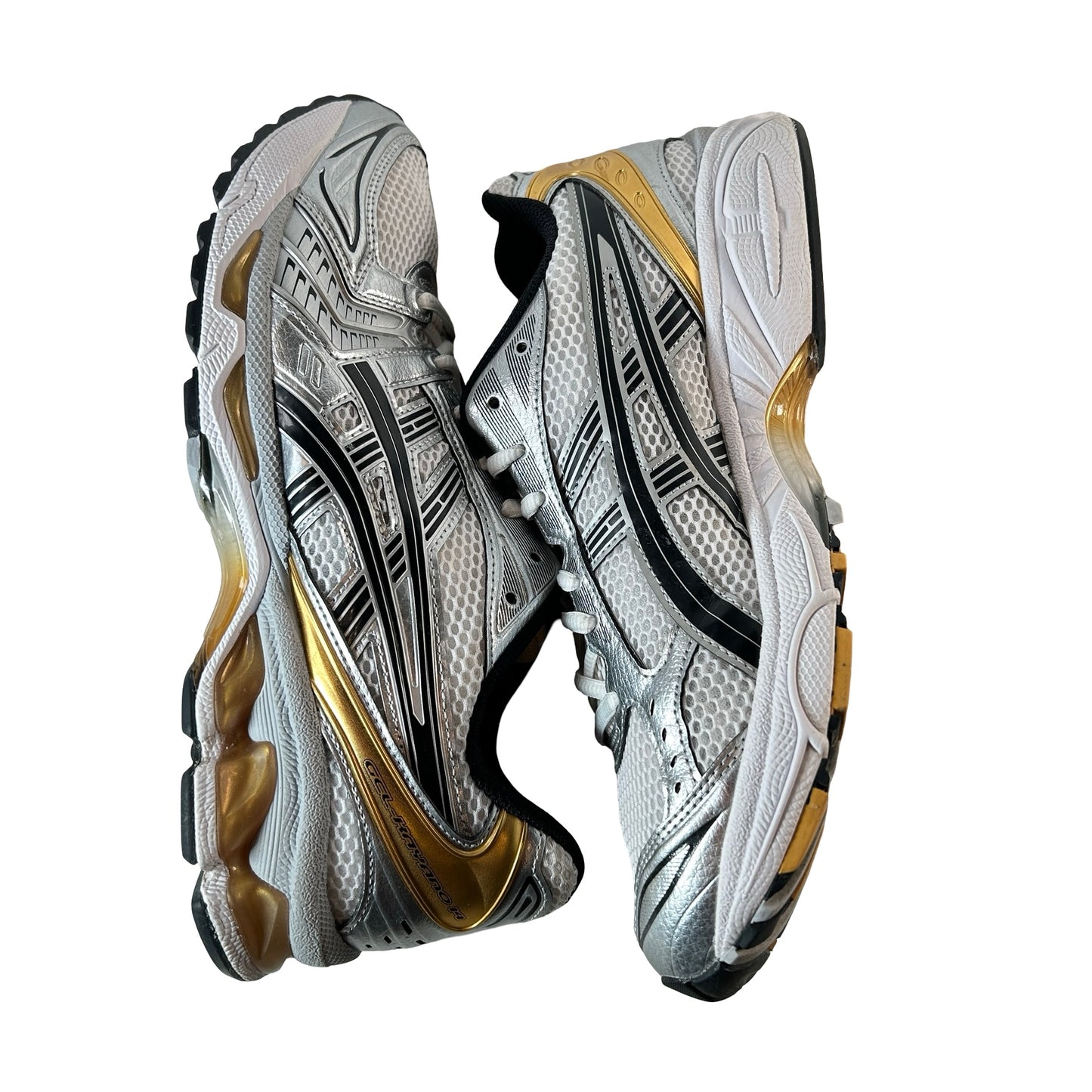 1201A019 102 ASICS Gel-Kayano 14 White Pure Gold [USED] - 9 M (Used) (No Box)