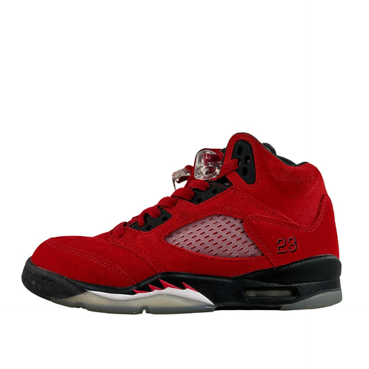 440888 600 Jordan 5 Retro Raging Bull Red (2021) (GS) [USED] - 4.5 Y (Used)