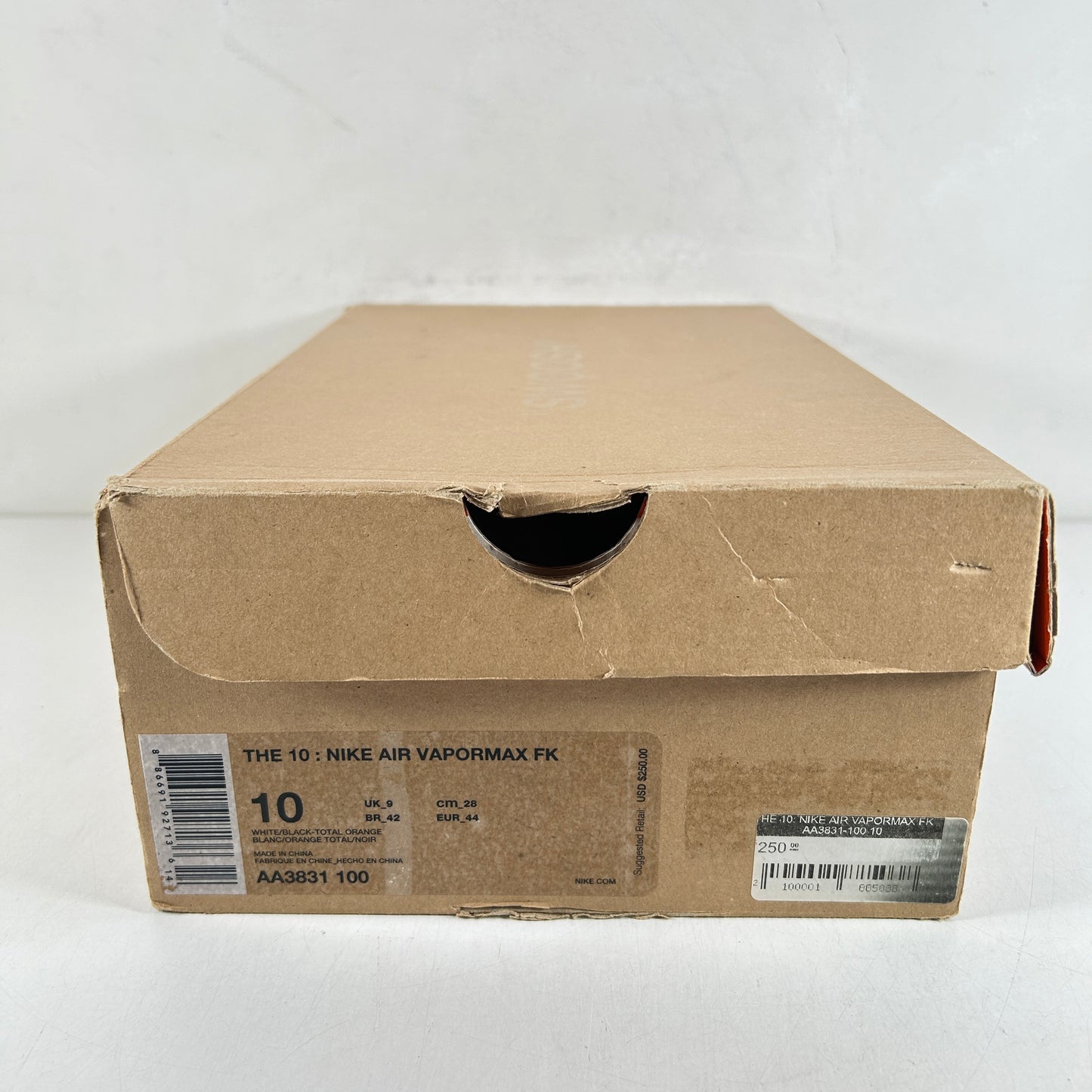 AA3831 100 Vapormax Off-White White [USED] - 10 M (Used)