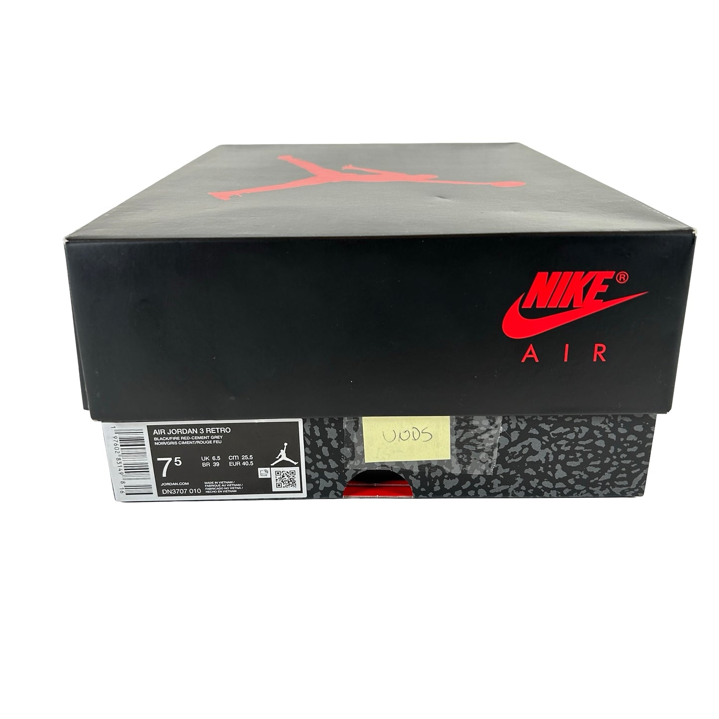 DN3707 010 Jordan 3 Retro Black Cement Reimagined (2024) [USED] - 7.5 (VNDS)