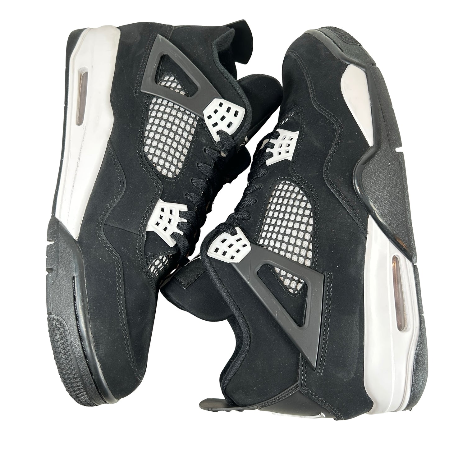 FQ8138 001  Jordan 4 Retro White Thunder [USED] - 13 M (Used)